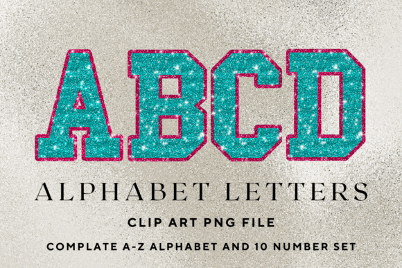 Download Glitter Alphabet Varsity Sport Letters - Letter Collection