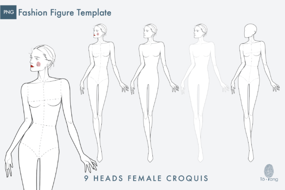 Download Female Fashion Figure/Croqui Templates - Templates Collection
