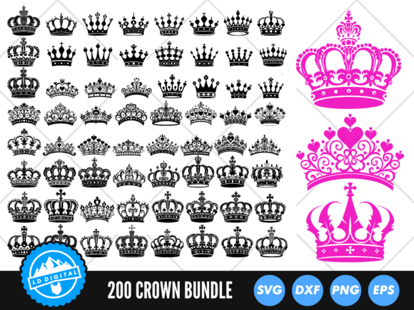 Download Royal Crown SVG Bundle, King Crown SVG - King Collection