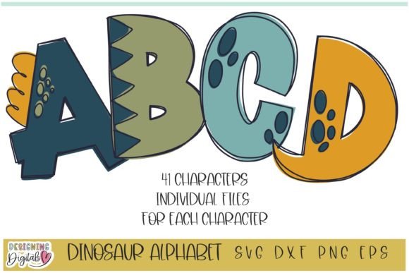 Download Dinosaur SVG Doodle Letters - Letter Collection