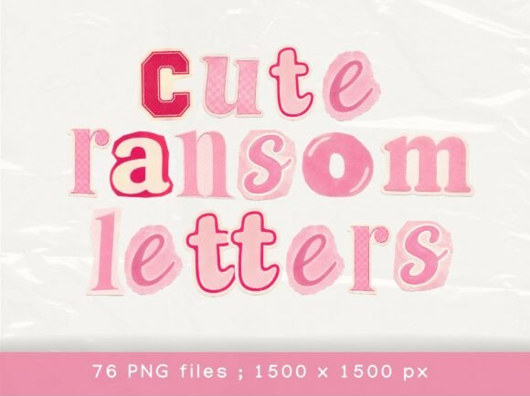 Download Ransom Letters, Pink Cutout Alphabet - Letter Collection
