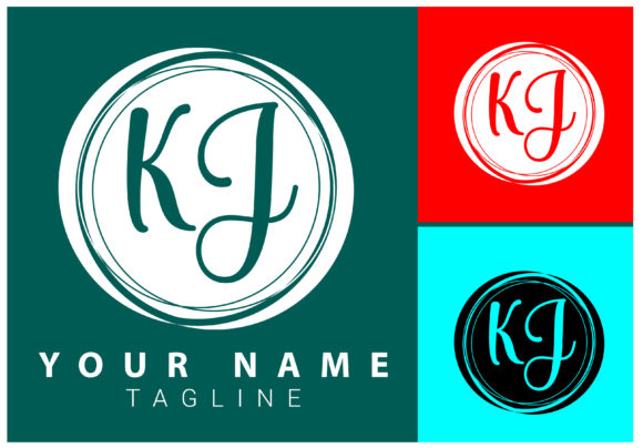 Download KJ Initial Letter Signature Logo Design - Letter Collection