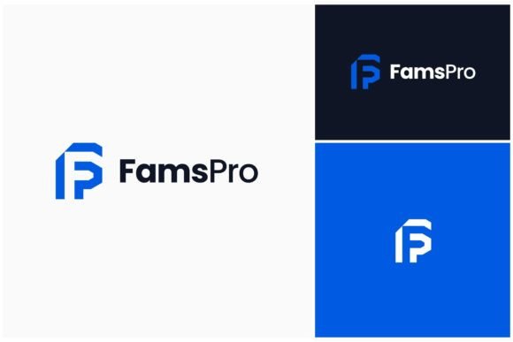 Download Letter FP Monogram Geometric Logo - Letter Collection
