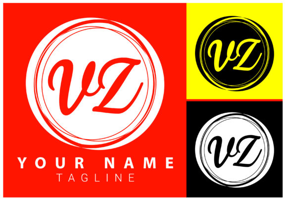 Download VZ Initial Letter Signature Logo Design - Letter Collection