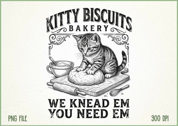 Download Kitty Biscuits Bakery Cat Baking Lover - King Collection